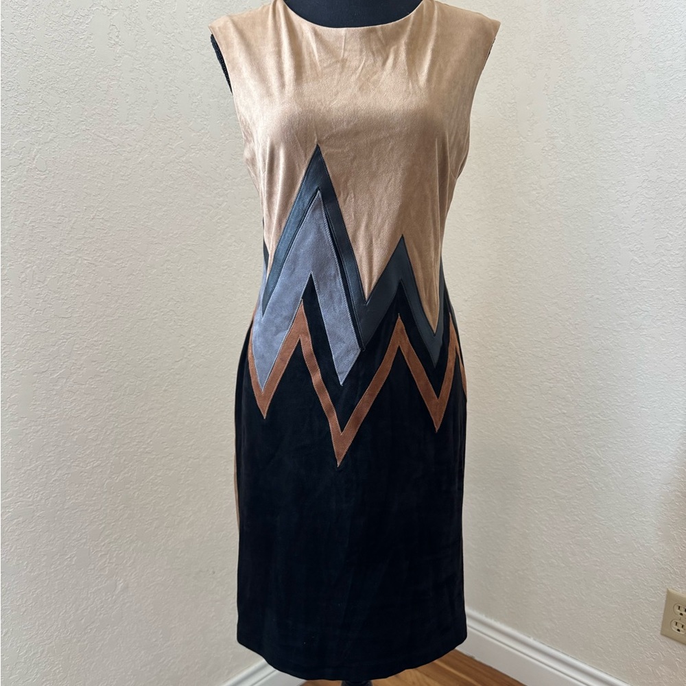 Joseph Ribkoff Suede Midi Dress